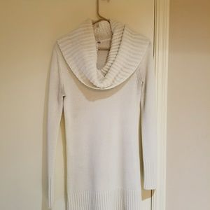 Cream Cowl Neck Sweater dress